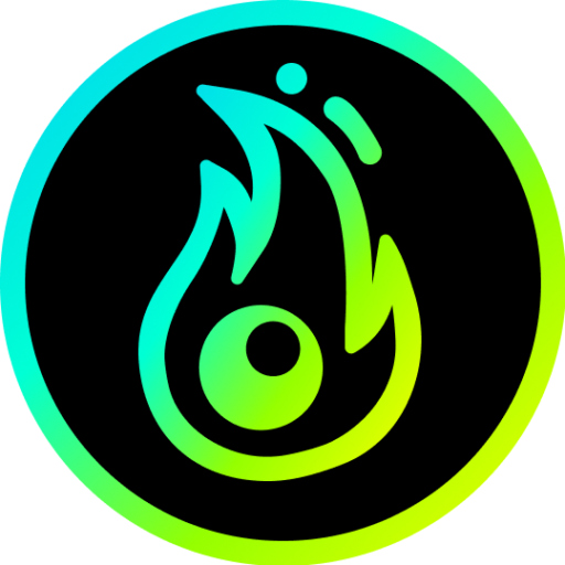 glowing garbage logo